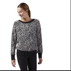New Reebok Women's Speckled Crewneck Sweater
